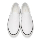 Common Projects White Leather Slip-On Sneakers