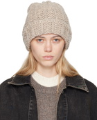 Maison Margiela Beige Shetland Beanie
