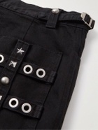 Balenciaga - Raver Wide-Leg Convertible Studded Jeans - Black