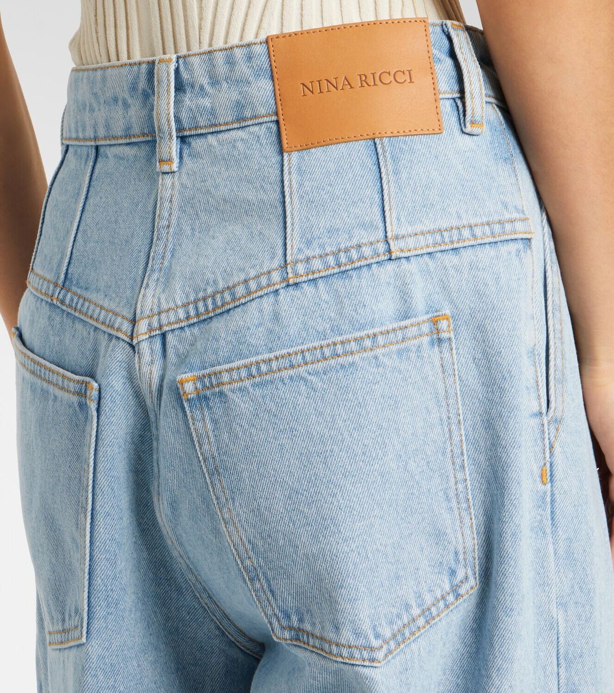 Nina Ricci High-rise wide-leg jeans