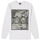 The Trilogy Tapes Men's Block Ice Long Sleeve T-Shirt in White