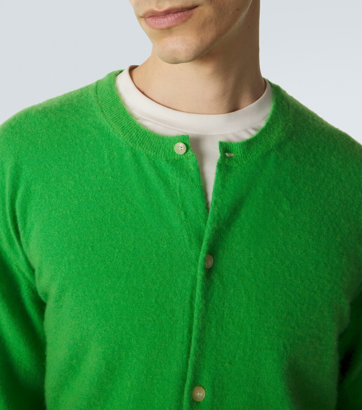 Auralee Cashmere and cotton cardigan Auralee