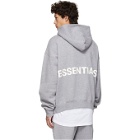 Essentials Grey Logo Pullover Hoodie