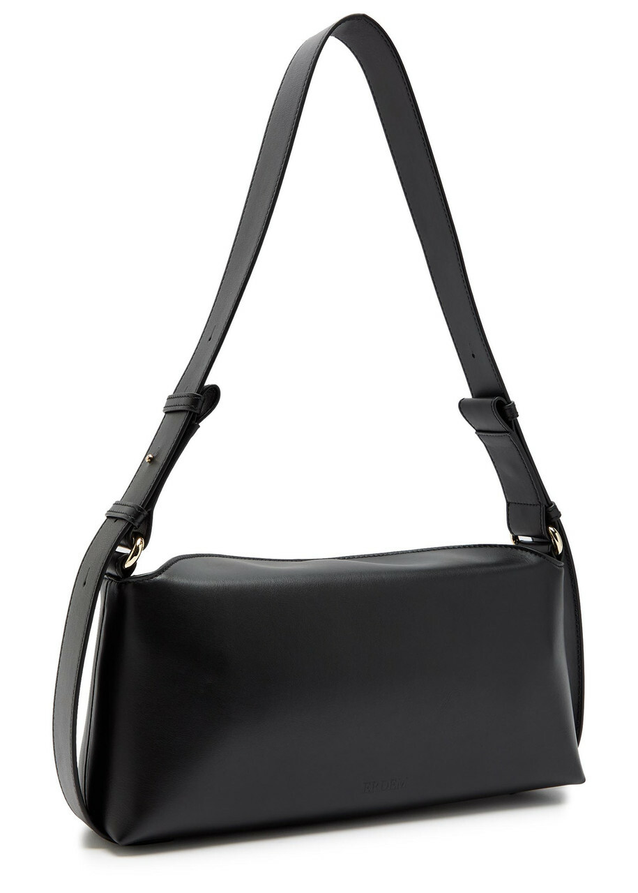 Erdem East West Bloom Leather Shoulder bag - Black - One Size