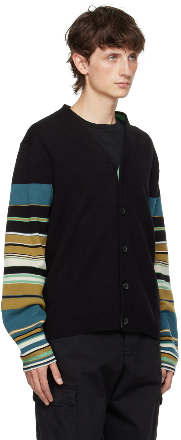 PS by Paul Smith Black Striped Cardigan