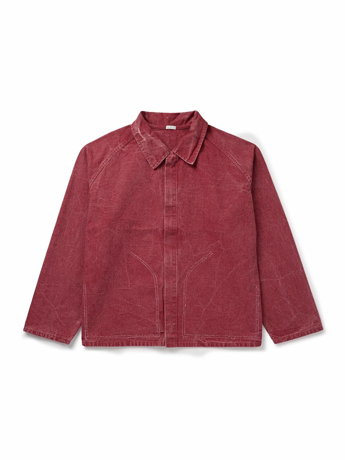 【サイズ1】A.PRESSE Vintage Hunting Jacket A.PRESSE Vintage Silk Hemp Hunting Jacket (Black) - UNION LOS ANGELES