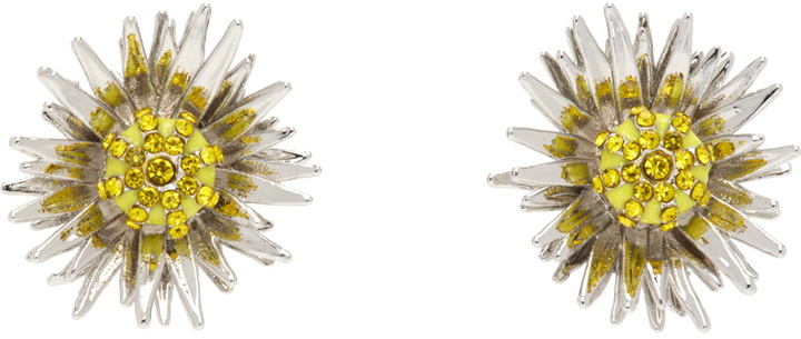 Photo: Marc Jacobs Silver 'The Future Floral Studs' Earrings