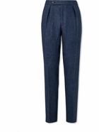 Polo Ralph Lauren - Brad Straight-Leg Pleated Linen-Drill Suit Trousers - Blue