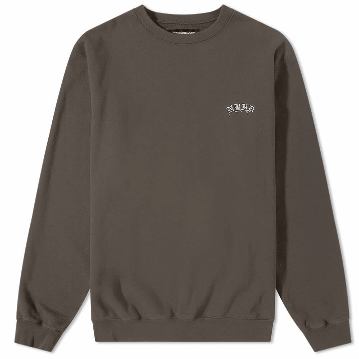 Photo: Neighborhood Men's Classic Embroidered Sweat in Charcoal