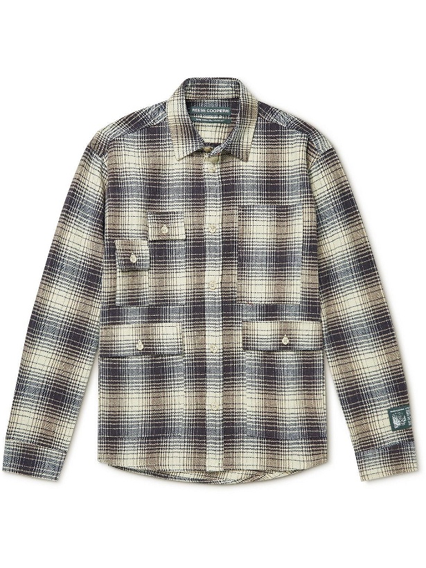 Photo: Reese Cooper® - Checked Cotton-Flannel Shirt - Blue