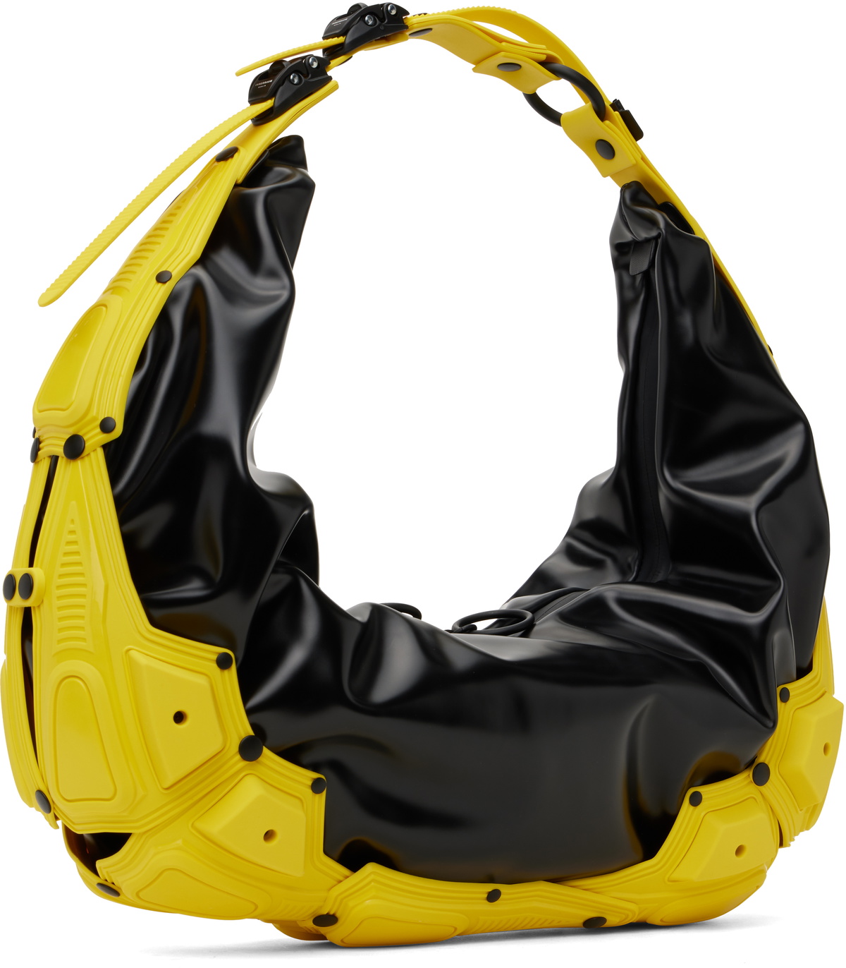Innerraum Black & Yellow Object M03 Half Moon Bag