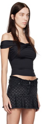 MISBHV Black Wrapped Tank Top