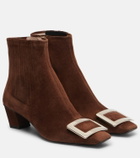 Roger Vivier Belle Vivier 45 suede ankle boots