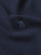 Polo Ralph Lauren - Logo-Embroidered Merino Wool Rollneck Sweater - Blue