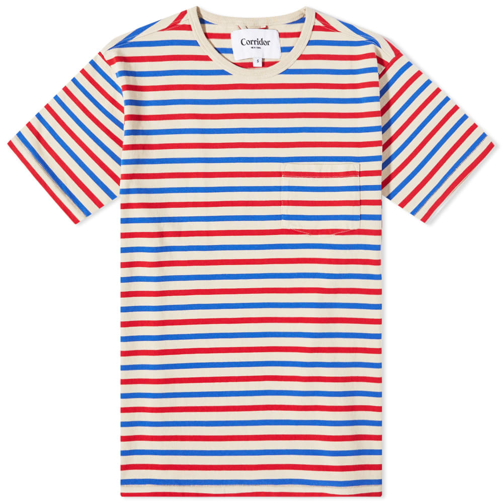 Corridor Men's Stripe Oxford Long Sleeve - Purple