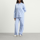 Tekla Fabrics Sleep Pant in Stave Stripes
