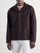 NN07 - Aiko Organic Denim Blouson Jacket - Brown