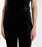 Posse Quincy cotton velvet cropped pants