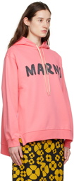 Marni Pink Printed Hoodie