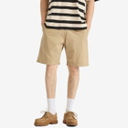 Universal Works Men's Military Shirting Simple Shorts in Sand
