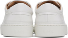 BOSS White Gary Leather Low-Top Sneakers