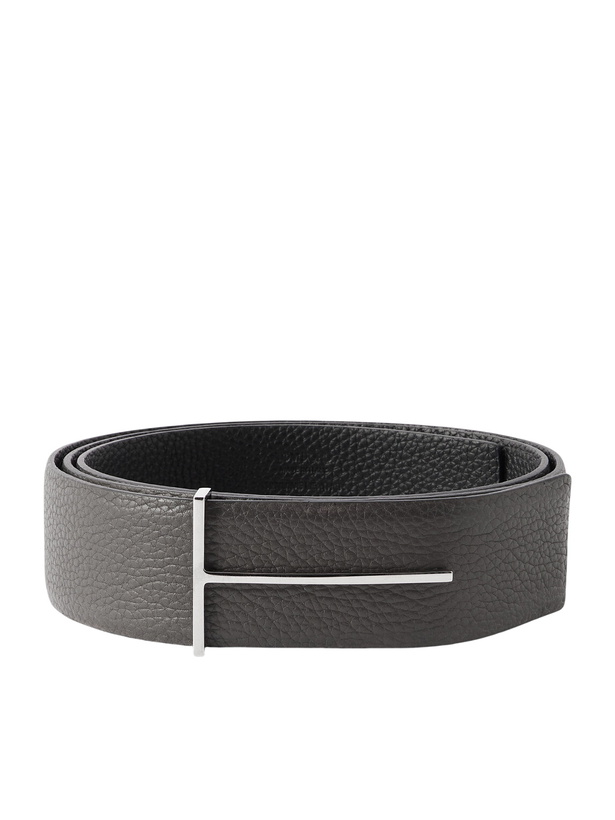Photo: TOM FORD - 3.8cm Full-Grain Leather Belt - Black