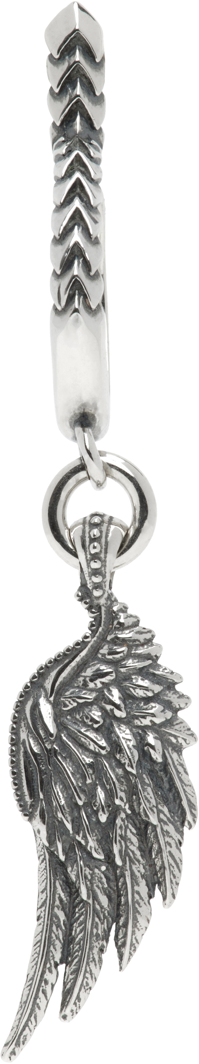 Emanuele Bicocchi Silver Wing Single Earring Emanuele Bicocchi