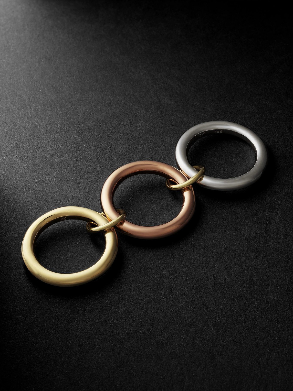 Spinelli Kilcollin - Mercury MX Silver, Rose and Yellow Gold Ring