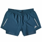 Adidas Running Men's Adidas D4R Shorts 2In1 in Arctic Night