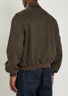 Represent Roscoe Logo-appliquéd Cotton-twill Bomber Jacket Brown
