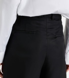 The Frankie Shop Marfa pleated twill Bermuda shorts