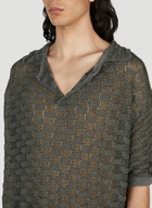 Isa Boulder Basket Weave Polo Shirt
