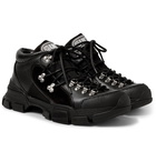 Gucci - Rubber-Trimmed Leather and Mesh Sneakers - Men - Black