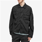 C.P. Company Men's Chrome-R Pocket Overshirt in Black