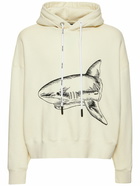 PALM ANGELS - Split Shark Cotton Sweatshirt Hoodie