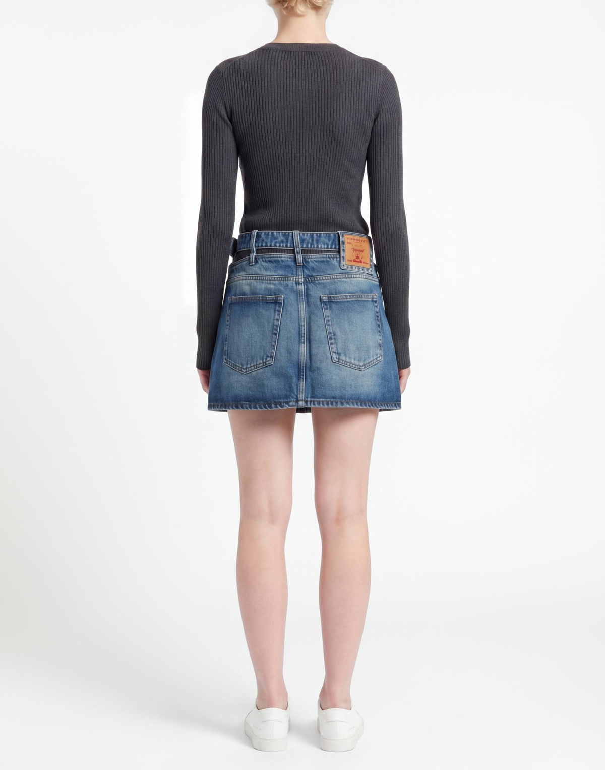 Y/project Womens Denim skirt in Blue