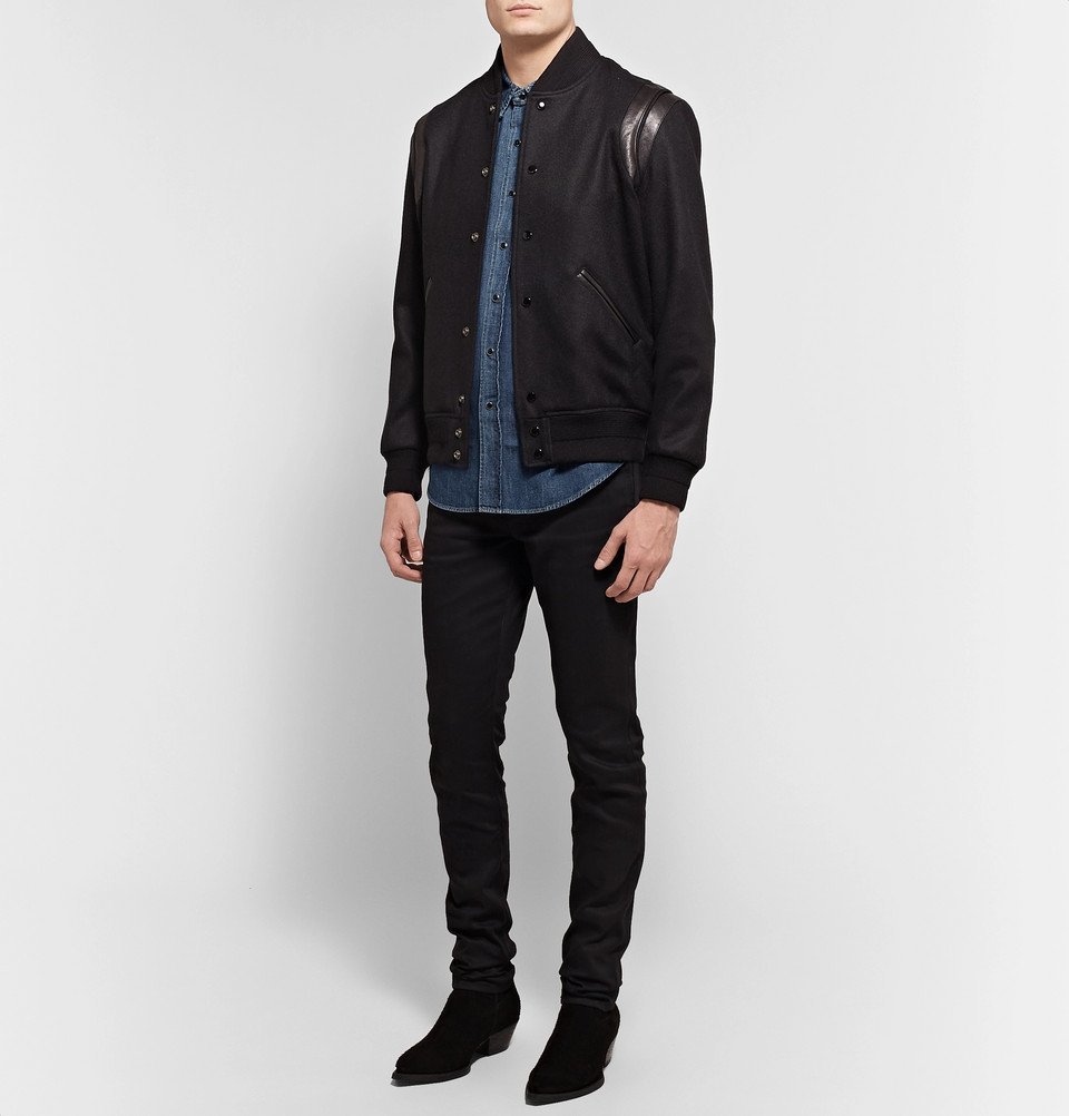 Saint Laurent - Slim-Fit Denim Western Shirt - Men - Blue Saint