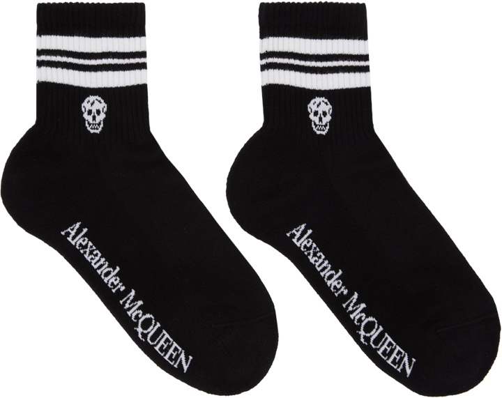 Photo: Alexander McQueen Black Skull Sport Socks