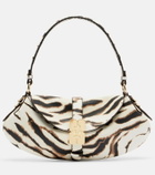 Ganni B-Kat Small zebra-print shoulder bag
