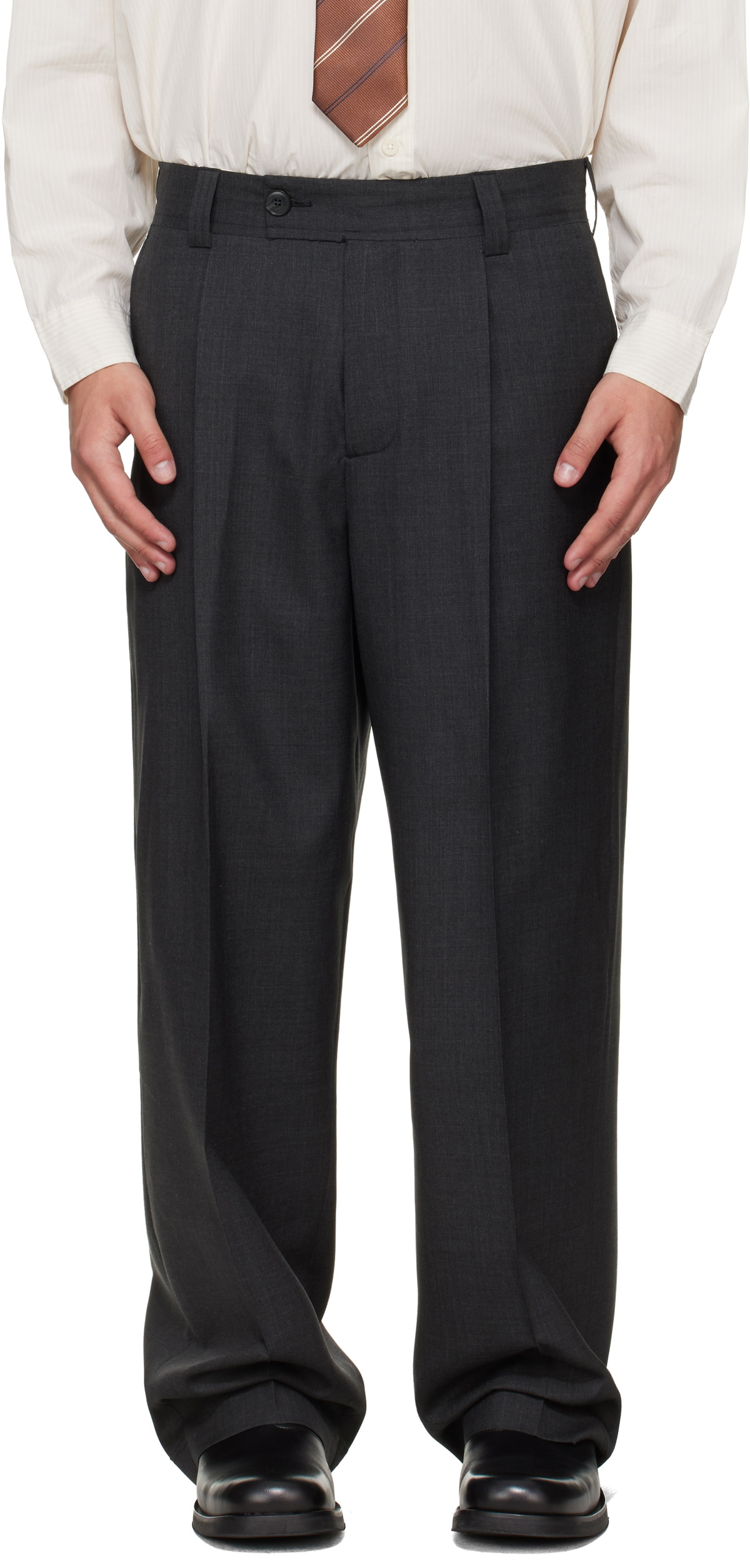 mfpen Gray Patch Trousers