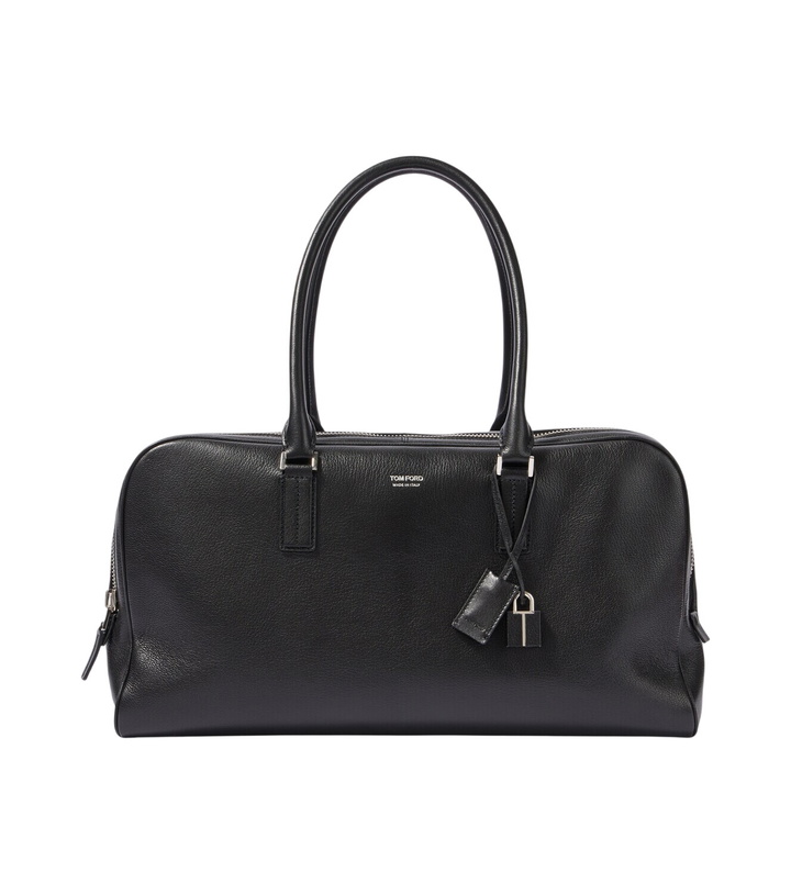 Photo: Tom Ford Logo leather duffel bag