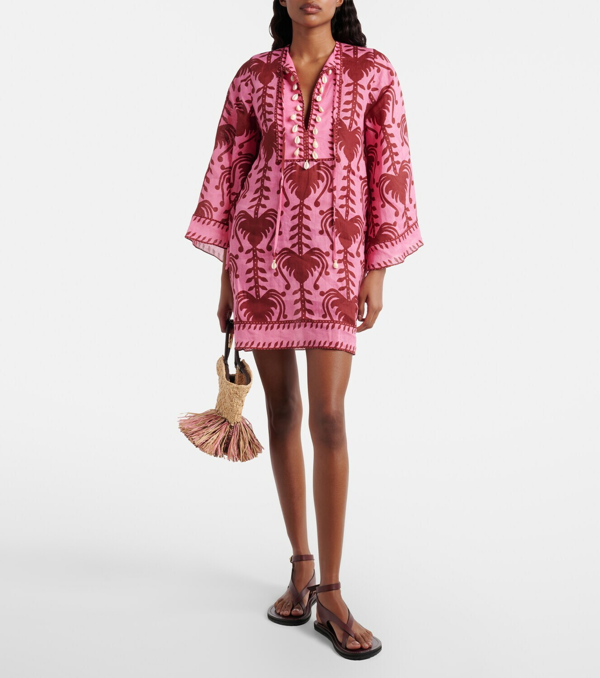 Johanna Ortiz Wild Savannah printed linen tunic