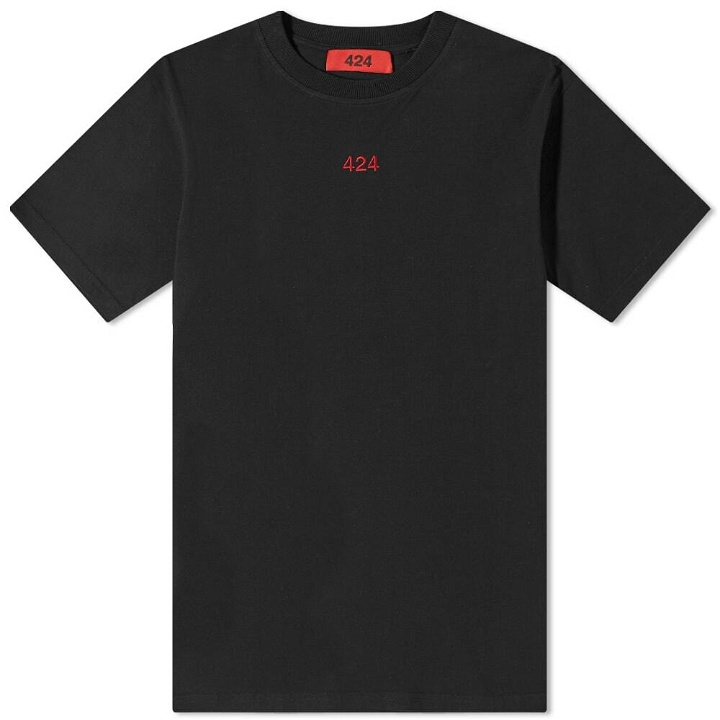 Photo: 424 Men's Logo T-Shirt in Black