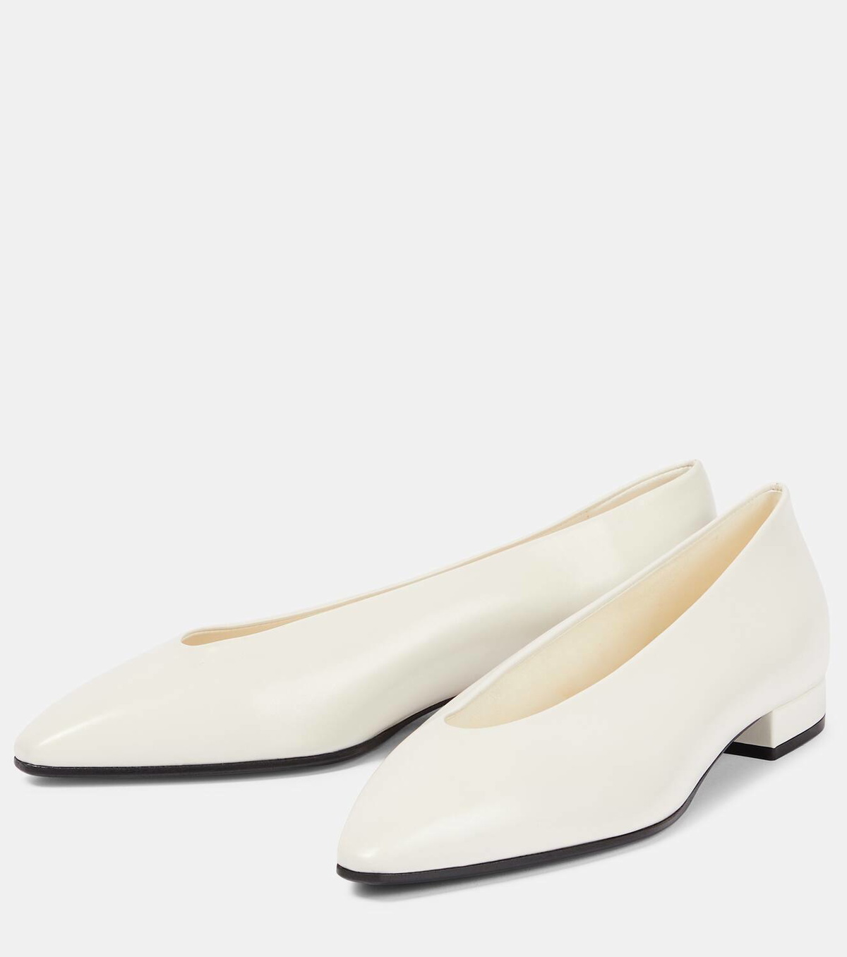 Loro Piana Rebecca leather ballet flats Loro Piana