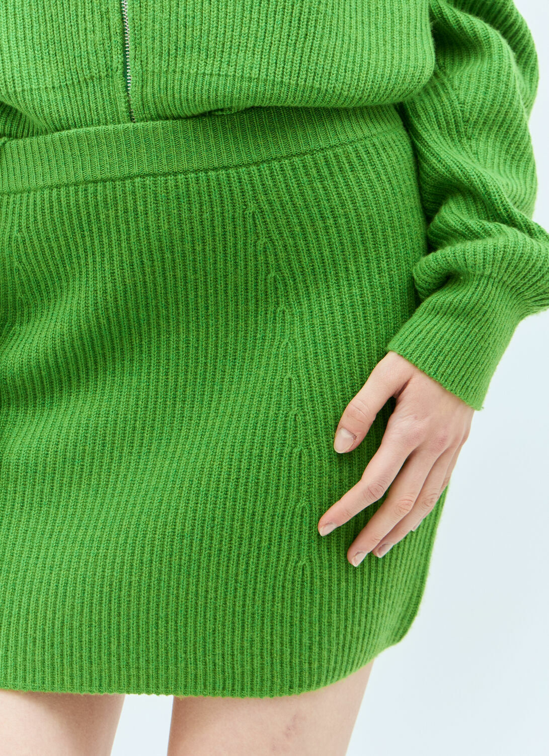 Sportmax Wool-And-Cashmere-Blend Mini Skirt