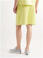 Ninety Percent - Wide-Leg Organic Cotton-Jersey Drawstring Shorts - Yellow