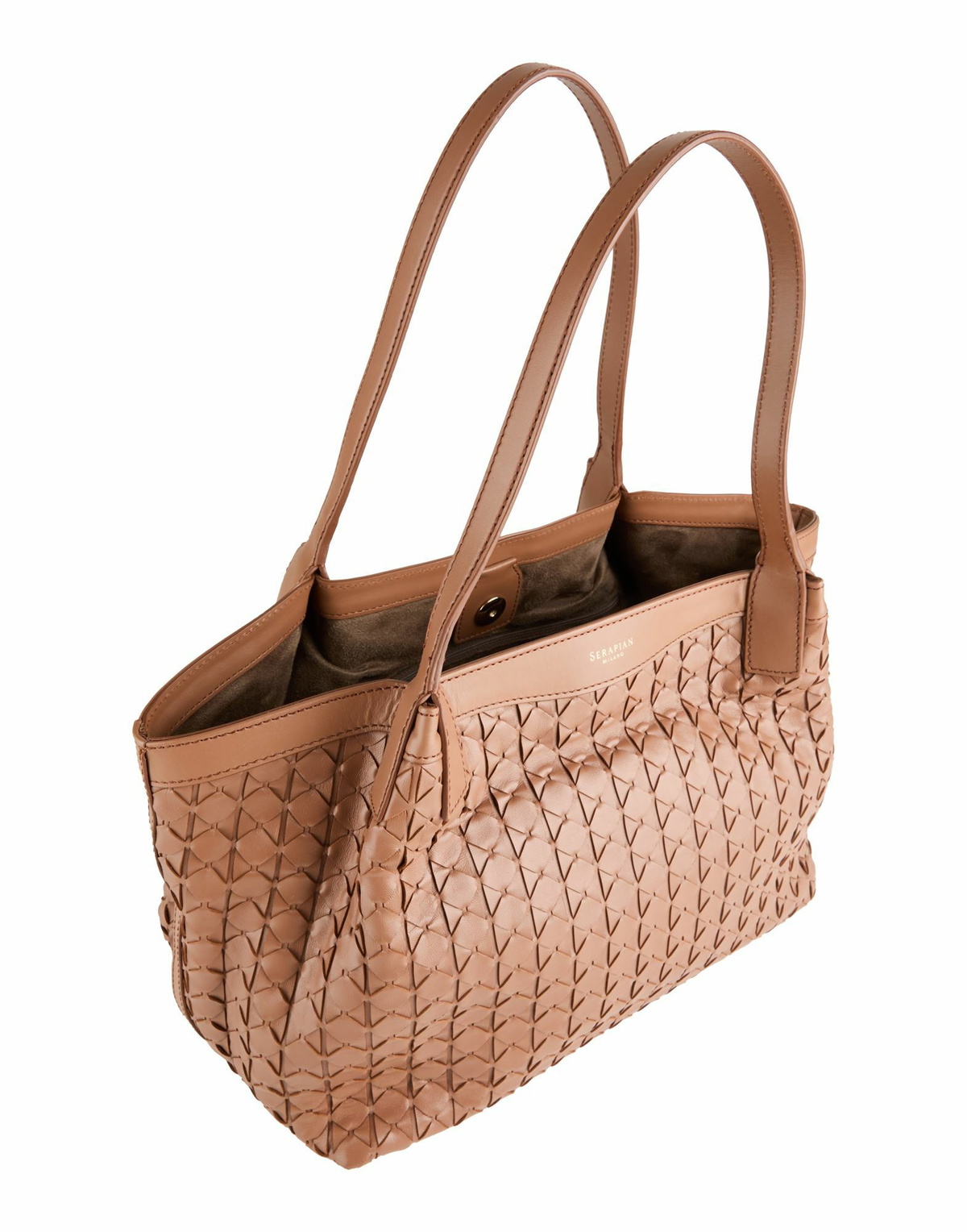 Serapian Womens Handbag Light brown