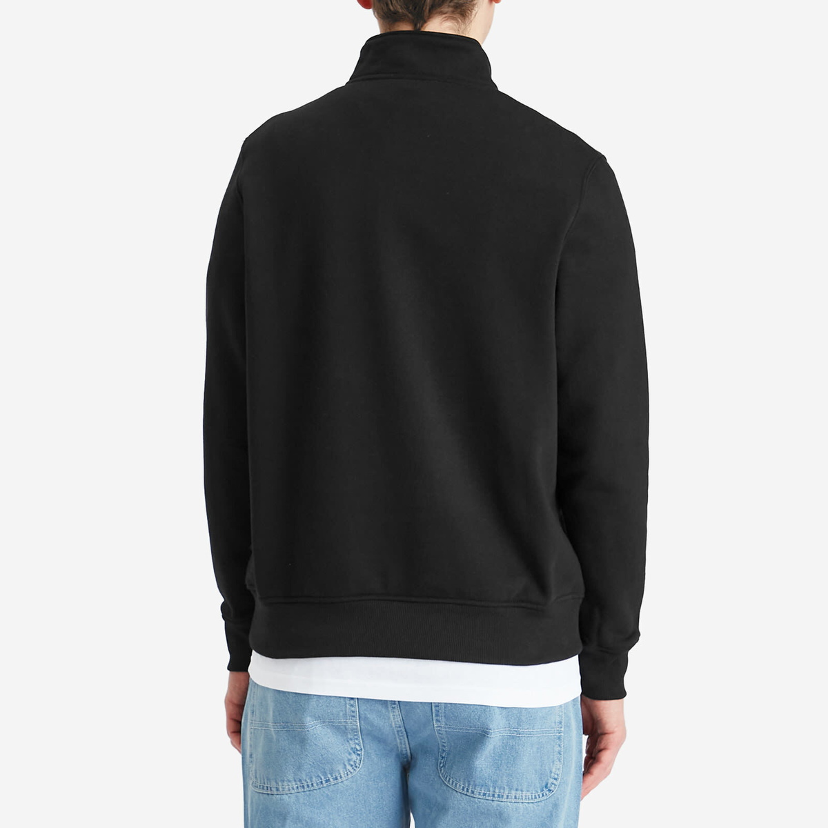 Dickies Men's Oakport Quarter Zip Sweatshirt in Black
