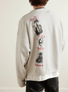 Enfants Riches Déprimés - Logo-Print Cotton-Jersey Sweatshirt - Neutrals