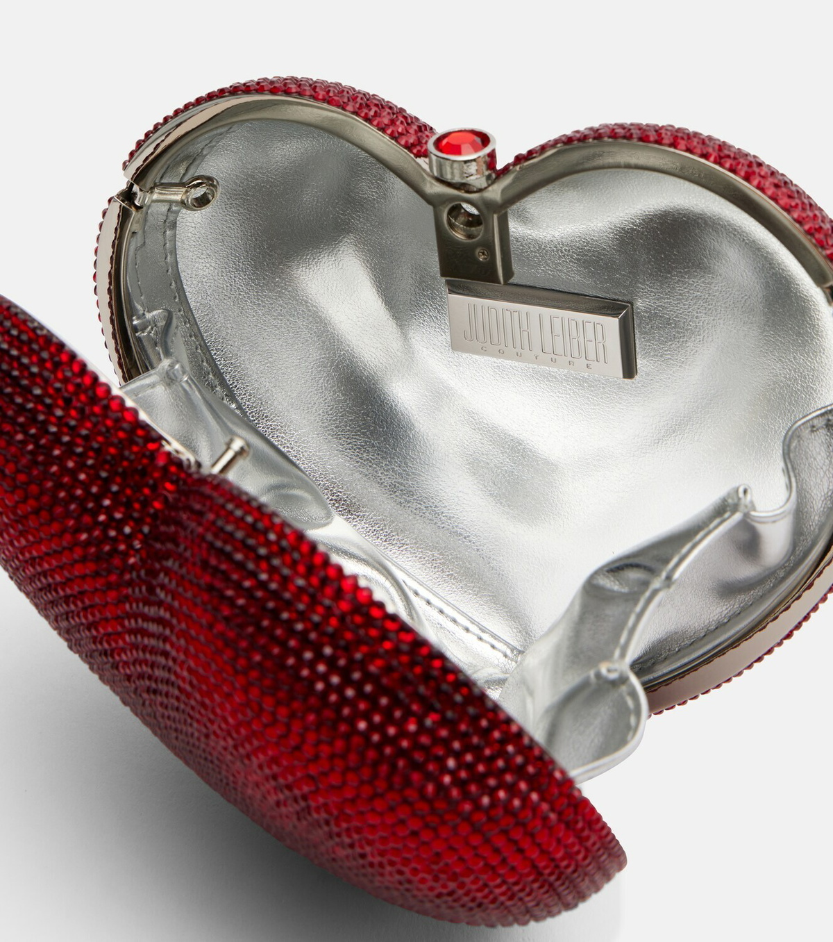 Judith Leiber Couture L'Amour Petit Cœur embellished clutch